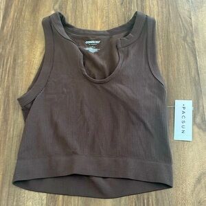 brown tank top from pacsun